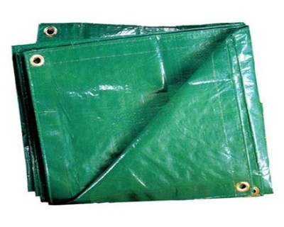 Тенты из полиэтилена ткани зеленый ТЗ-120 3м*4м