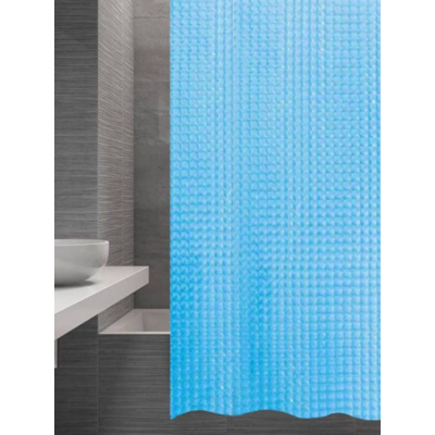 Штора для ванны 3D Peva/Полиэтилен 180cm*200cm голубой A8752