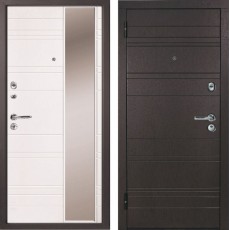 Дверь металлическая Дипломат Роял Вуд черный/Роял Вуд белый 960*2050 левая