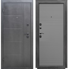 Дверь металлическая Олимп С 960х2050 Антик серебро/Софт светло серый левая