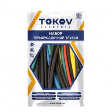 Набор трубок термоусадочных 7 цвет. по 3шт (100м) 10/5 TOKOV ELECTRIC TKE-THK-10-0.1-7С
