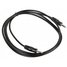 Провод AUX "Rexant" 1,5м (аудио кабель черный, шнур 3,5мм)