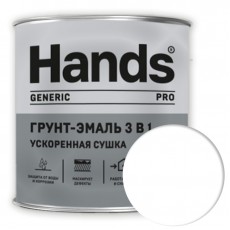 Грунт-эмаль 3в1 Hands Generic PRO белый 0.8 кг