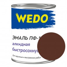 Эмаль ПФ-115 "WEDO" коричневый 0,8 кг