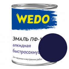 Эмаль ПФ-115 "WEDO" синий 0,8 кг