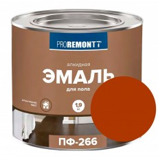 Эмаль ПФ-266 Proremont красно-коричневая 1,9 кг 