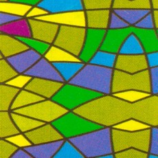 Пленка самоклеящаяся COLOR DECOR 0,45х8м Витражная, разноцветный калейдоскоп 9033