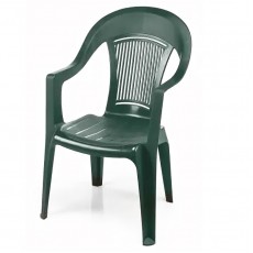 Кресло пластиковое "Фламинго" темно-зеленое ЭЛП