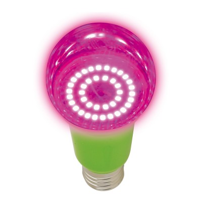 Лампа светодиодная для растений. Форма "A", прозрачная. LED-A60-15W/SPSB/E27/CL PLP30GR 
