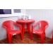 купить Кресло пластиковое "Фламинго" красное в Смоленске