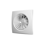 Вентилятор осевой вытяжной с обратным клапаном AURA белый 4C  D 100