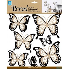 Стикер 5002 Многослойные бабочки с блестками RЕА
