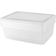 Набор контейнеров для заморозки PT Frozen 1,35л прямоугольный 204х140х105 мм 3шт натуральный