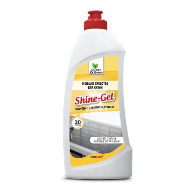 Моющее средство для кухни "Shine-Gel" (антижир, гель) 500 мл. Clean&Green